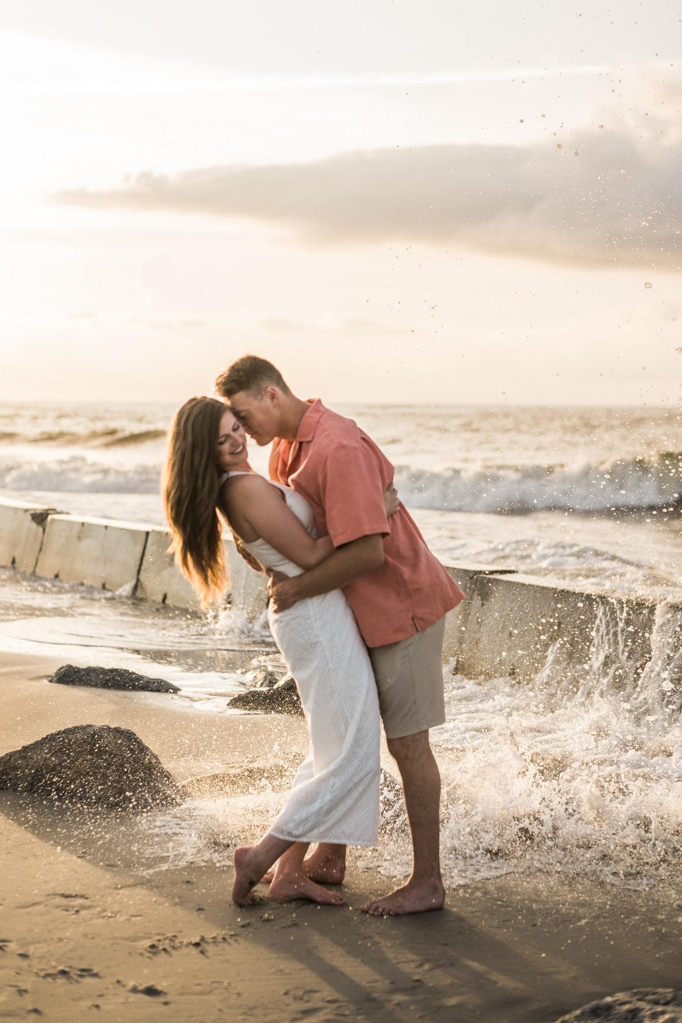 Tybee Island Wedding Photographer Sunrise Engagement Photos With